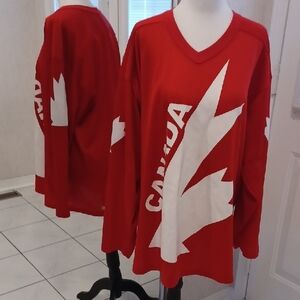 4/$80 Abused Red Canada Hockey Jersey
